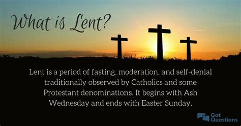 What Is Lent Catholic Meaning