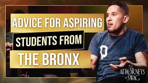 advice  aspiring students   bronx youtube
