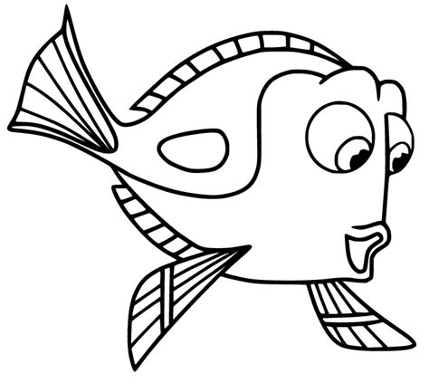 coloring pages  baby dory