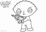 Pages Coloring Stewie Guy Family Gun Lois Printable Color Kids sketch template