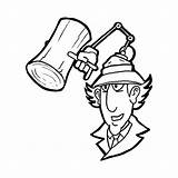 Gadget Inspector Coloring Pages Print sketch template