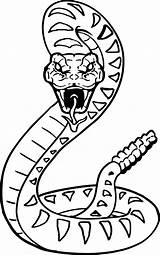 Snake Coloring Pages Snakes Kids Drawing Easy Rainforest Anaconda Cobra Rattlesnake Jungle Scary Color Animal Viper Drawings Printable Sea Simple sketch template