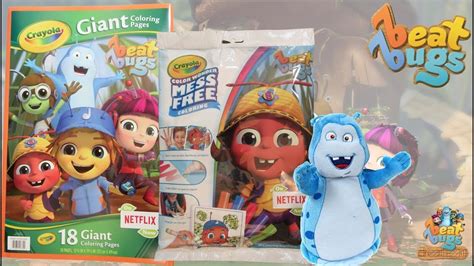 beat bugs crayola giant coloring pages color  book youtube