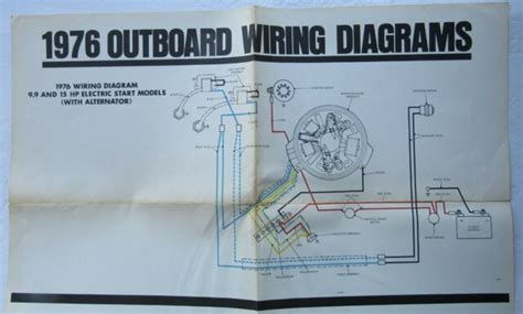 johnson  outboard wiring diagram     hp electric start models ebay