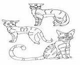 Coloring Pages Warrior Cats Cat Clan Printable A4 Color Info sketch template