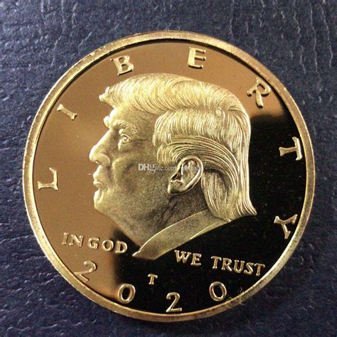 donald trump gold coin commemorative coin  america great  coin   president