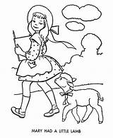 Lamb Coloring Little Mary Had Pages She Her Wherever Goes Following Who Shepherds Getcolorings Printable Color Print sketch template