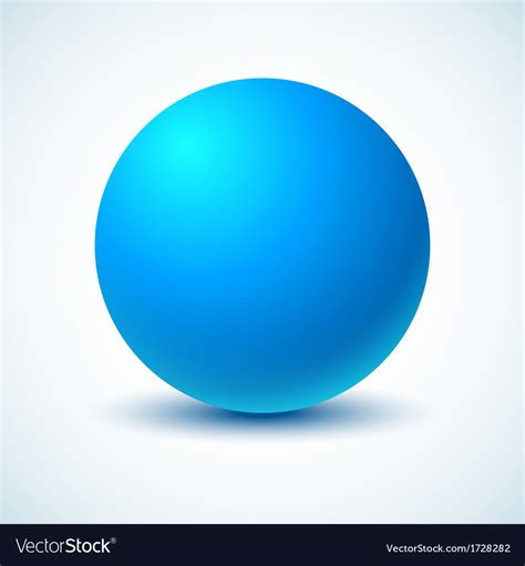 blue ball royalty  vector image vectorstock
