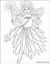 Zana Nicole Fairy Coloring Verde Green Florian Pages Created sketch template