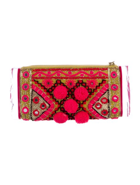Edie Parker Embroidered Lara Clutch Handbags Edp20622 The Realreal