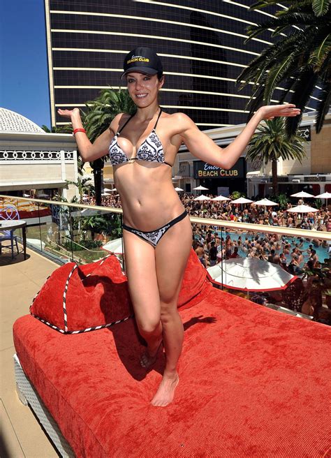 Adrianne Curry In Bikini At Encore Beach Club In Las Vegas Hawtcelebs