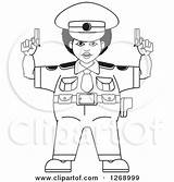 Clipart Police Pistols Chubby Holding Woman Illustration Royalty Lal Perera Vector Policewoman 2021 sketch template