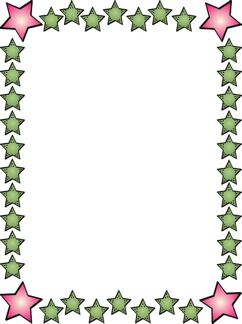 star page borders clipart