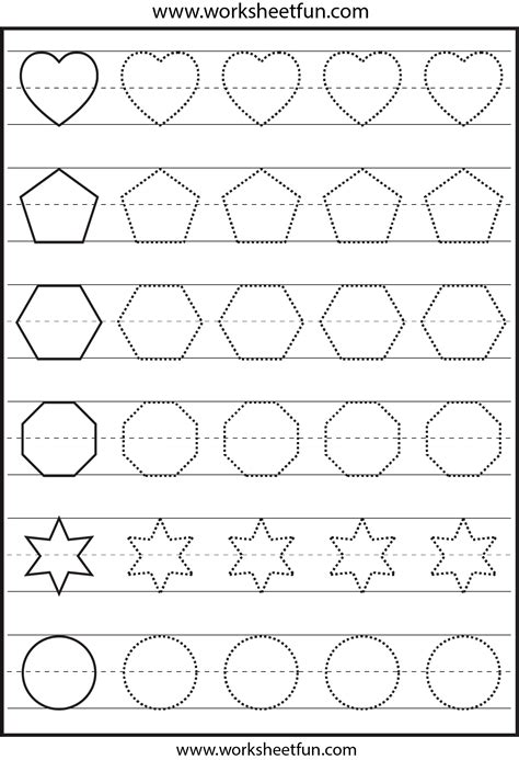 shape tracing worksheets tracing worksheets preschool tracing worksheets