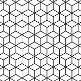Tessellation Geometric Rhombus sketch template