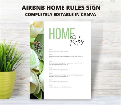 printable airbnb house rules template printable templates