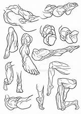 Legs sketch template