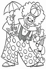 Clown Coloring Pages Carnival Circus Color Animal Kids Popcorn Adults Pennywise Playing Printable Food Sheets Happy Colouring Drawing Getdrawings Printables sketch template