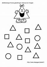 Coloring Kids Triangle Forms Pages Shapes Color Miss Find Triangles Geometric Print Toddlers Must Children Circles Squares Maternelle Imprimer Justcolor sketch template