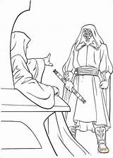 Coloring Pages Palpatine Emperor Maul Darth Order Gives Wars Star Silhouettes Printable sketch template