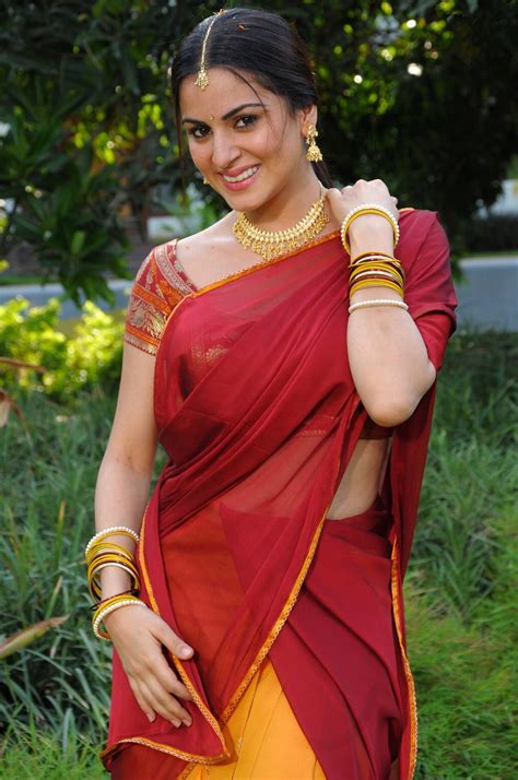 Beautiesinsarees South Indian Actress In Half Saree