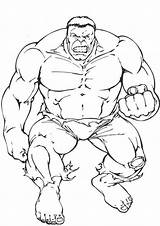 Hulk Coloring Pages Printable Kids sketch template