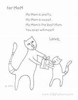 Poems Mothers Coloring Preschool Poem Kids Short Mom Easy Mother Little Happy Pages Shorts Printable Choose Board Craft Mum sketch template