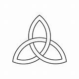 Trinity Symbol Unity Triquetra Linear Arche Eternite Vectoriels sketch template