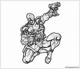 Deadpool Coloring Pages Marvel Shoot Vs Capcom Printable Deathstroke Fight Color Print Adults Book Popular Coloringpagesonly sketch template