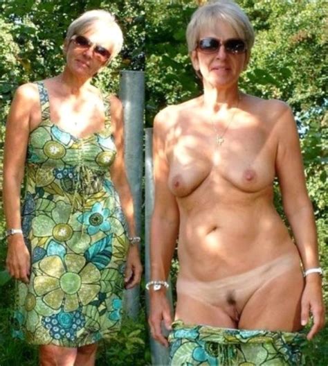 mature clothed unclothed wife milf picture