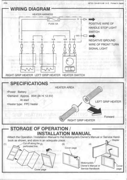 heated grips wiring diagram