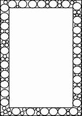 Borders Border Coloring Pages Printable Frames Clip Sheet Print Paper Boarders Frame Clipart Templates Worksheet Designs Board Teacher Circles Pattern sketch template