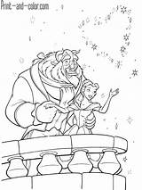 Beast Beauty Coloring Pages Belle Color Disney Print La Colouring Printable Sheets Princess Fascinating Kids Adult Coloriage Getcolorings Colors sketch template