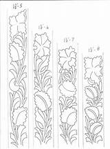Sheridan Tooling Belts Geer Carving Couro Floral Working Belt Tooled Tracing Longhorn Proleathercarvers Pesquisa sketch template