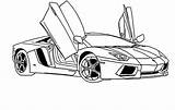 Lamborghini Aventador Drawing Coloring Pages Getdrawings sketch template