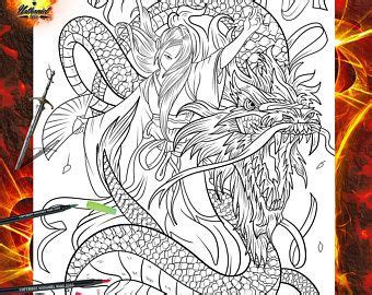 pin  dragon printable adult coloring pages