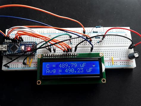 autoranging capacitance meter  lcd display  transistor
