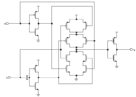 cmos xor gate circuit diagram  scientific diagram