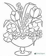 Coloring Flowers Flower Printable Pages Print Below Click sketch template