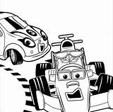 Coloring Car Roary Racing Pages sketch template