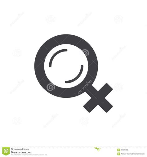 female gender symbol vector sign cartoon vector 5078953