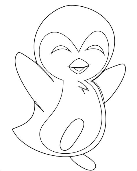 angry penguin coloring page coloringbay