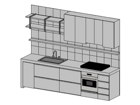 integral kitchen revit  revit library revit