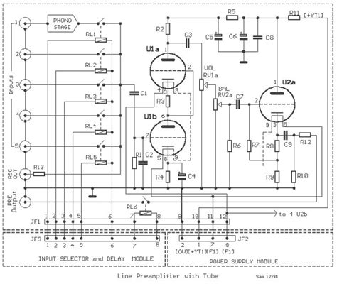 tube  preamplifier project vacuum tube tube circuit