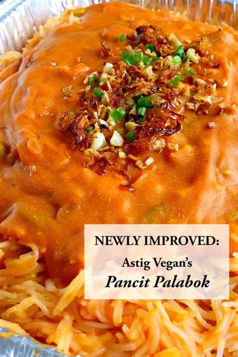 how to make vegan pancit palabok recipe pancit