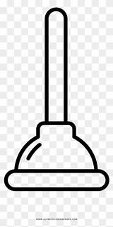 Plunger Pinclipart sketch template