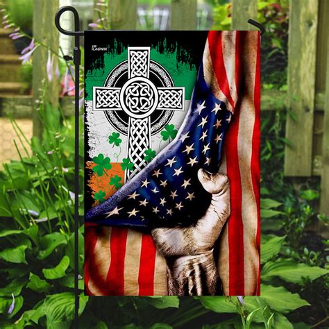 Irish Celtic Knot Christian Cross Flag Thn2076f1 Flagwix