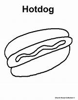 Hotdog Chicago Craft Library sketch template