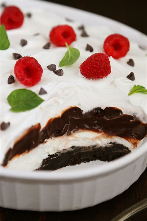 seven layer pudding dessert layered chocolate pudding cake pudding