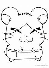 Hamtaro Coloring Pages Cartoon Color Printable Character Characters Kids Para Colorear Sheets Coloriage Dibujos Cartoons Print Found sketch template